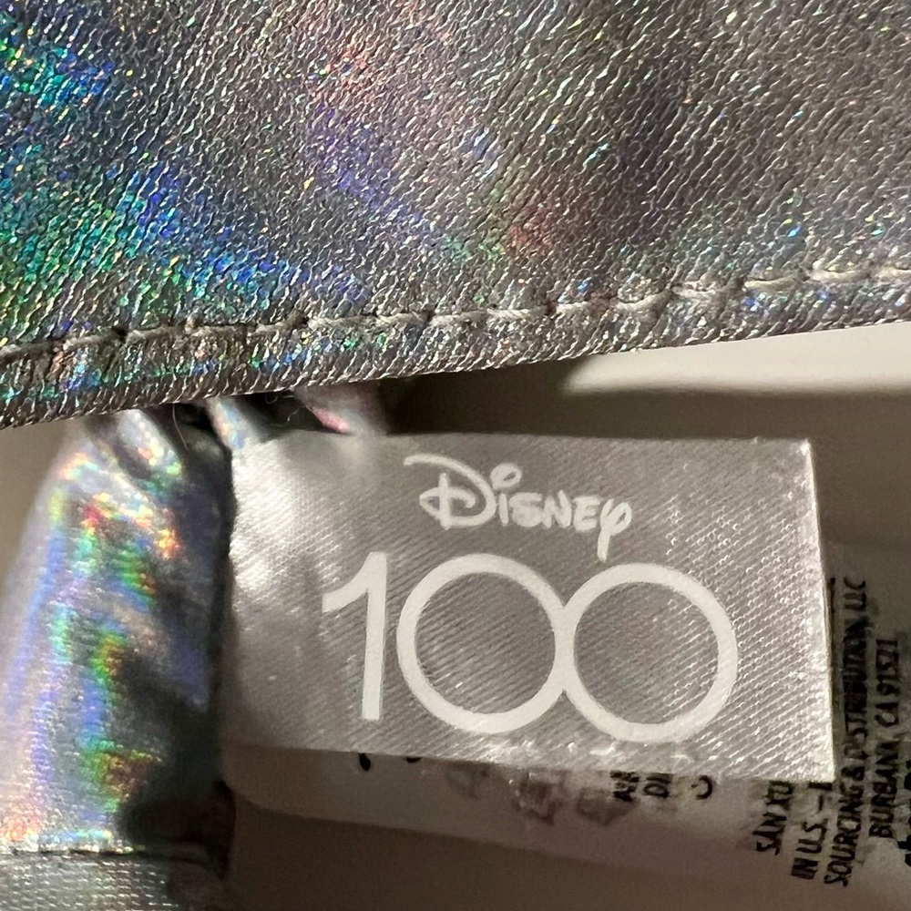 Disney Minnie Mouse 100th Anniversary Silver and Pink Shiny Silky Plush. - Picture 4 of 7